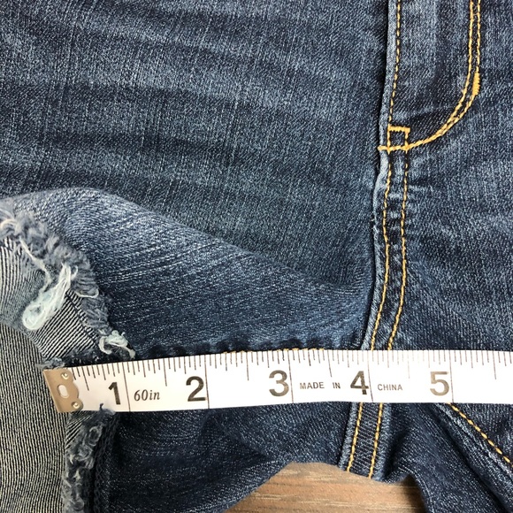 Old Navy Rolled Fray-Hem Jean Shorts Girls Size 10 - Picture 14 of 15